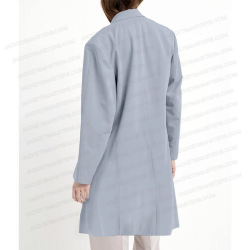 Archangel Gabriel Good Omens Grey Wool Coat - Image 3