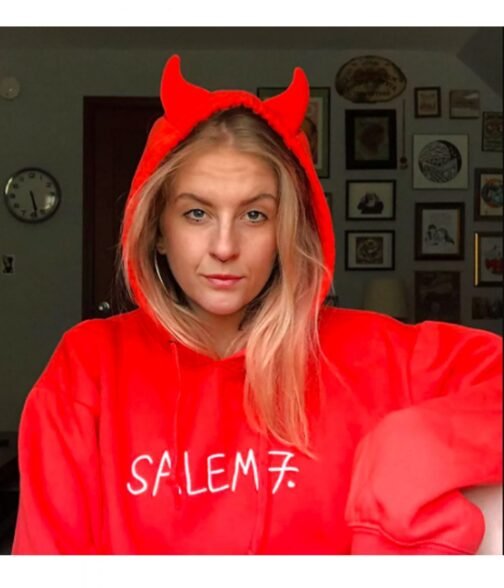 Horn Salem7 Goodie Red Fleece Hoodie - Image 3