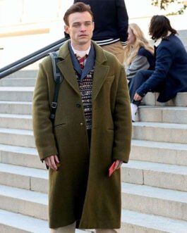 Gossip Girl Thomas Doherty Green Coat