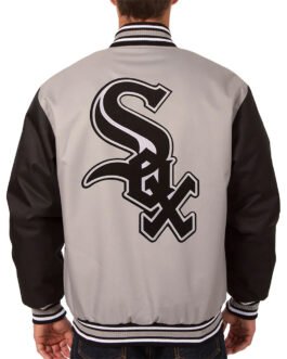 Gray/Black Chicago White Sox Poly Twill Jacket