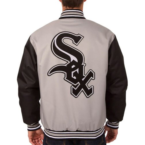 Gray/Black Chicago White Sox Poly Twill Jacket - Image 2