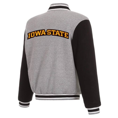 Gray/Black Iowa Hawkeyes Wool Jacket - Image 2
