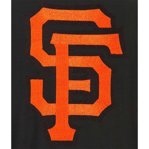 Gray/Black San Francisco Giants Varsity Wool Jacket - Image 3