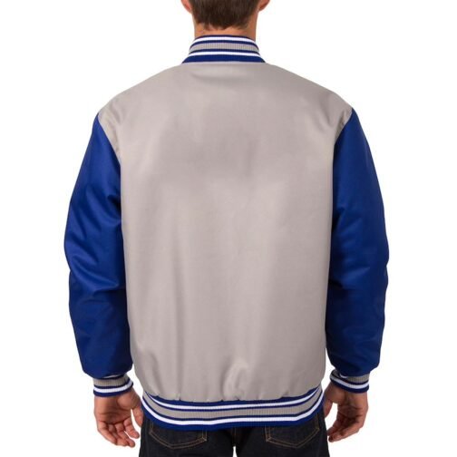 St. Louis Blues Front Hit Poly Twill Gray/Blue Jacket - Image 2