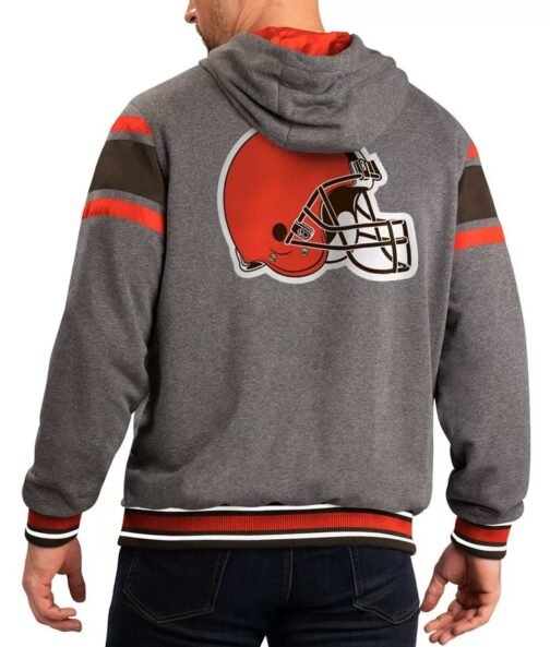 Gray Cleveland Browns Extreme Hoodie - Image 2