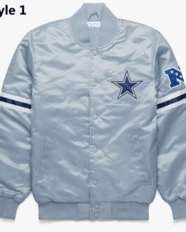Dallas Cowboys Gray Satin Jacket