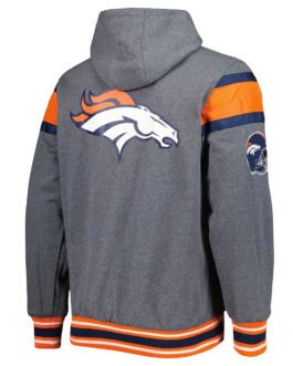 Gray Denver Broncos Extreme Hoodie