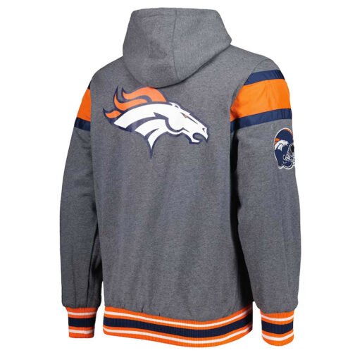 Gray Denver Broncos Extreme Hoodie - Image 2
