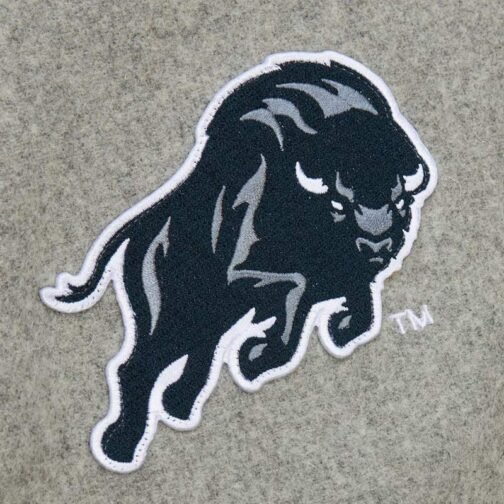 Howard Bison Homecoming Gray Varsity Jacket - Image 3