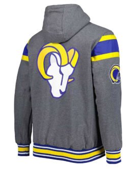 Gray Los Angeles Rams Extreme Hoodie