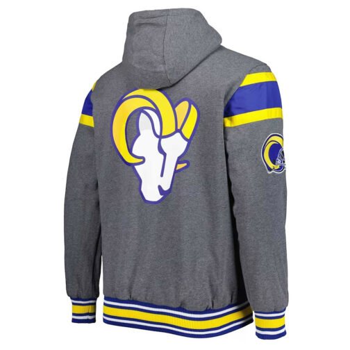 Gray Los Angeles Rams Extreme Hoodie - Image 2