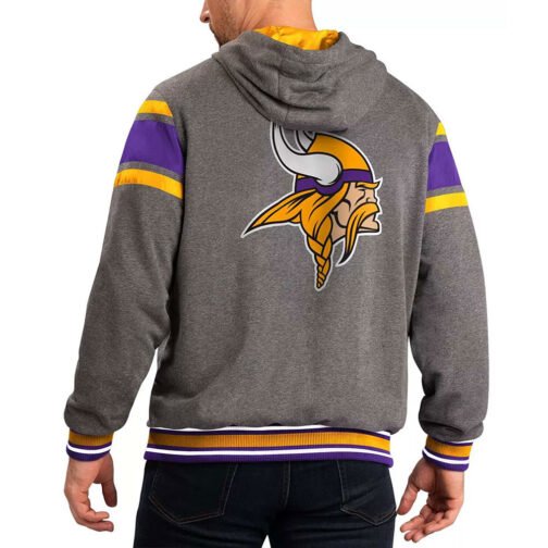 Gray Minnesota Vikings Extreme Hoodie - Image 2