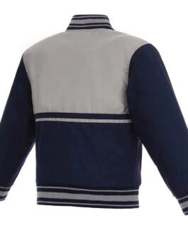 Gray/Navy Youth Colorado Avalanche Poly Twill Jacket