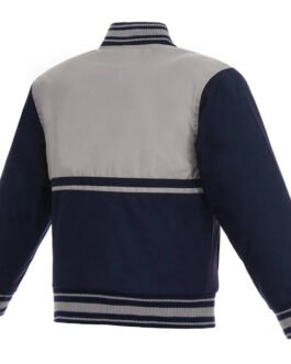 Youth Memphis Grizzlies Poly Twill Gray/Navy Jacket