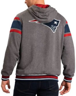Gray New England Patriots Extreme Hoodie