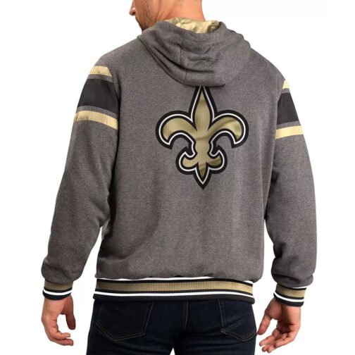 Gray New Orleans Saints Extreme Hoodie - Image 2