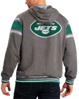 Gray New York Jets Extreme Hoodie