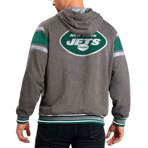 Gray New York Jets Extreme Hoodie - Image 2
