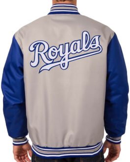 Kansas City Royals Poly Twill Gray/Royal Jacket