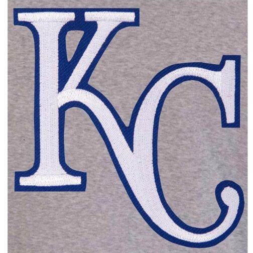 Gray/Royal Kansas City Royals Varsity Wool Jacket - Image 3