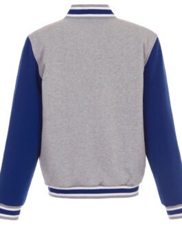 Gray/Royal Kansas City Royals Varsity Wool Jacket