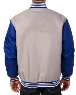 Gray/Royal Montreal Canadiens Poly-Twill Jacket