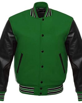 Varsity Wool and Leather Jacket