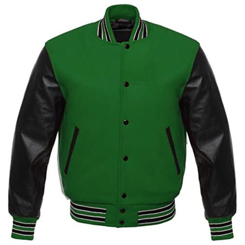 Varsity Wool and Leather Jacket - Image 2