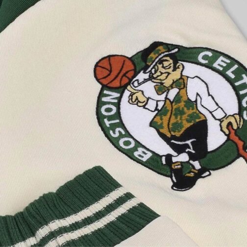 Boston Celtics Varsity Green and Off White Jacket - Image 5