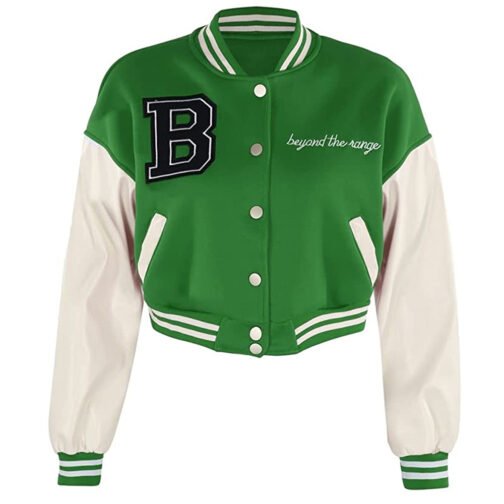 Beyond The Range Cropped Varsity Jacket - Image 7