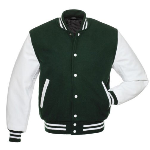 Varsity Wool and Leather Jacket - Image 8