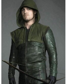 Arrow Stephen Amell Hooded Jacket with Quiver
