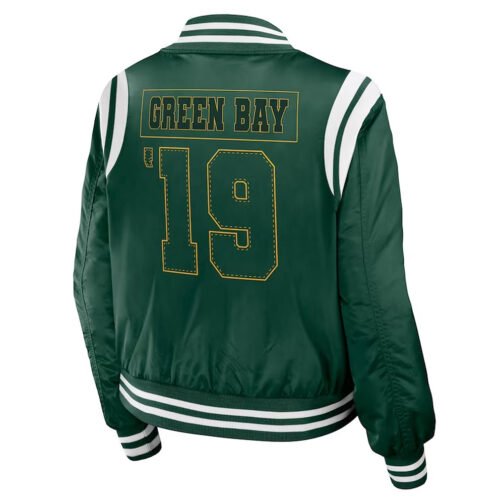 Green Bay Packers Bomber Full-Zip Jacket - Image 2