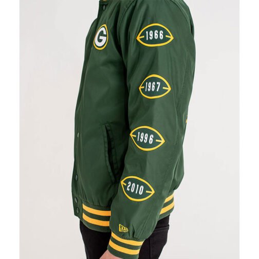 Green Bay Packers Champs Patches Jacket - Image 3