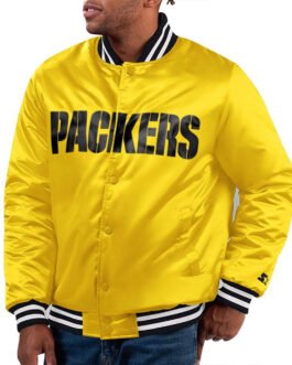 Green Bay Packers Bronx Fashion Gold Jacket