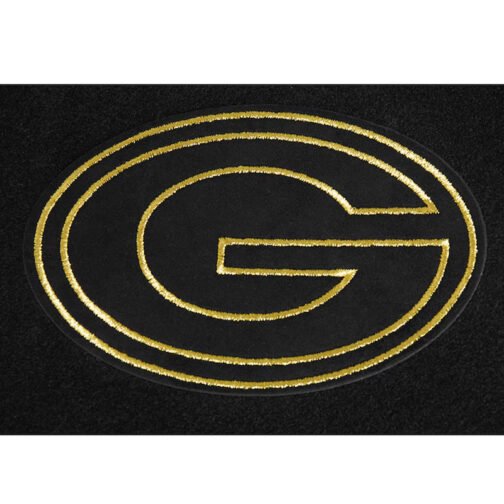 Green Bay Packers Full-Zip Black Varsity Jacket - Image 4