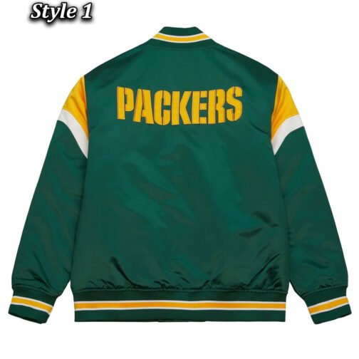 Green Bay Packers Heavyweight Satin Jacket - Image 3
