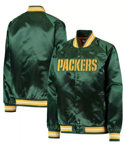 Green Bay Packers Green Lightweight Jacket - Image 3