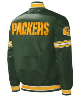 Green Bay Packers Midfield Varsity Satin Jacket