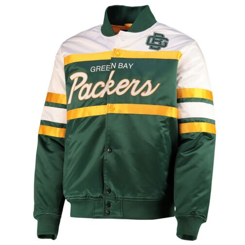 Green Bay Packers Special Script Heavyweight Satin Jacket