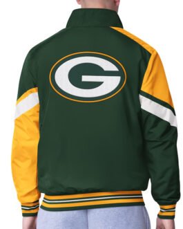 Green Bay Packers Strong Arm Green Full-Zip Jacket