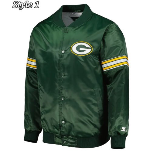 Green Bay Packers The Pick and Roll Satin Jacket