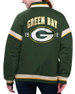 Green Bay Packers Tournament Green Varsity Jacket