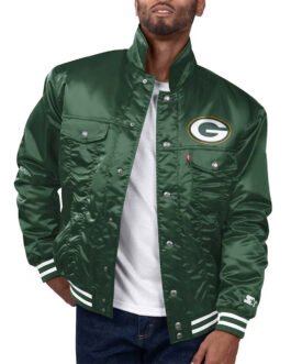 Green Bay Packers Silver Tab Trucker Jacket