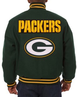 Green Bay Packers Varsity Green Wool Jacket