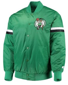 Boston Celtics The Champ Varsity Green Satin Jacket