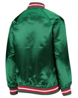 Classics Bomber Milwaukee Bucks Hardwood Green Jacket