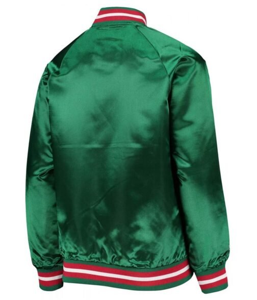 Classics Bomber Milwaukee Bucks Hardwood Green Jacket - Image 2