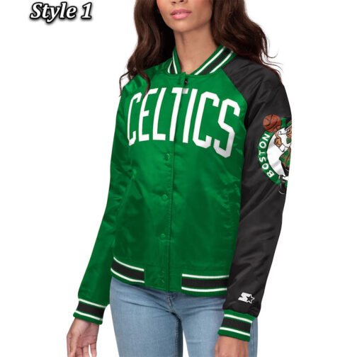 Dugout Boston Celtics Satin Jacket - Image 4