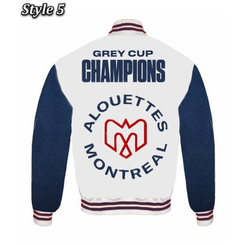 Grey Cup Champions 2023 Montreal Alouettes Varsity Jacket - Image 13